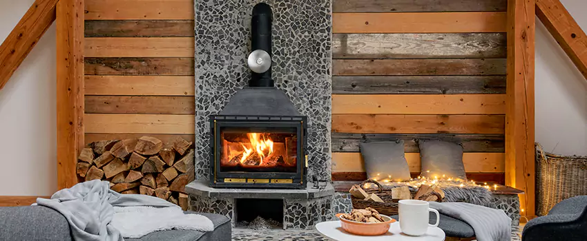 Thelin Hearth Products Direct Vent Gas Stove Fireplace Inspection in Gulfport, Mississippi